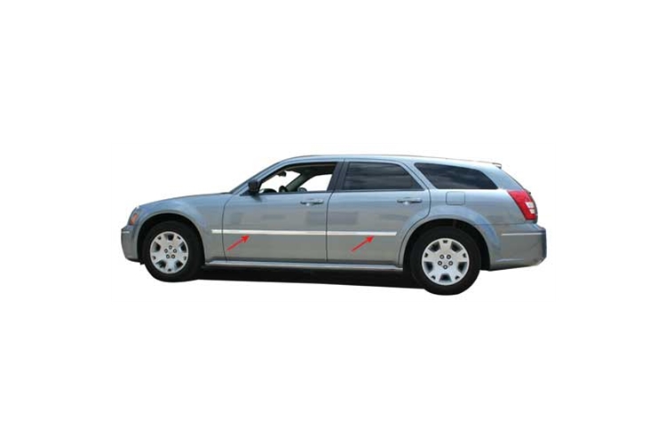 PTWoody Chrome ABS Body Side Molding 05-08 Dodge Magnum
